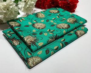 Ladies 2-Piece – Micro Polo Cotton with Floral Print | D-128
