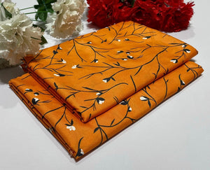Ladies 2-Piece – Micro Polo Cotton with Floral Print | D-129