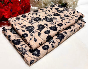 Ladies 2-Piece – Micro Polo Cotton with Floral Print | D-120