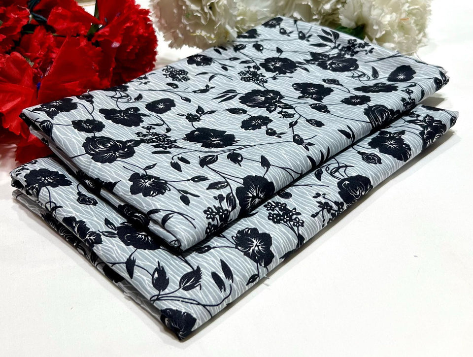 Ladies 2-Piece – Micro Polo Cotton with Floral Print | D-118